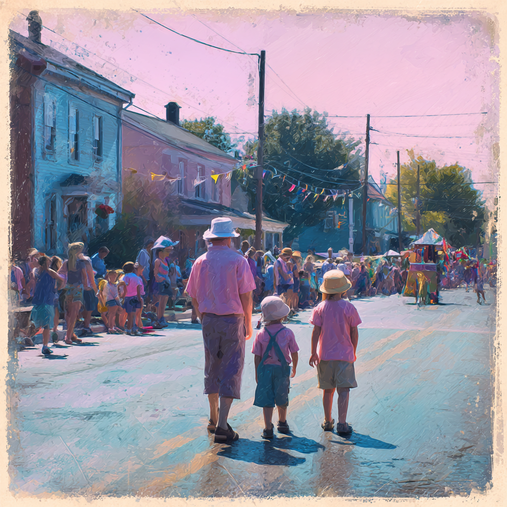 Kids at a parade
